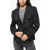 Lardini Checked Virgin Wool 2 Buttons Elis Blazer Black