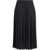 Alessandra Rich Pleated midi Skirt BLACK