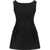 Magda Butrym Short Dress with roses BLACK