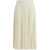 Alessandra Rich Pleated midi Skirt WHITE