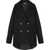 Versace Wool Cloth Double Breast Peacoat With Golden-Effect Buttons Black