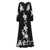 forte_forte Forte_Forte Long Dress With Floral Embroidery BLUE