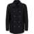 DSQUARED2 Wool caban Coat NAVY BLUE