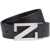 ZEGNA Reversible Belt With Monogram "Z" Buckle BLACK
