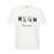MSGM Msgm Cotton T-Shirt With Front Printed Logo WHITE