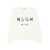 MSGM Msgm White Cotton Crewneck Sweatshirt With Logo WHITE