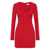 Rebecca Vallance Rebecca Vallance Red Buttoned Short Dress Rebecca Vallance RED