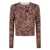 TWINSET Twinset Animal Print Cardigan MARRONE E BEIGE