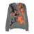 MSGM Msgm Grey Wool Sweater With Abstract Design GREY
