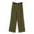 MSGM Msgm High-Waist Wool-Blend Palazzo Trousers GREEN