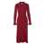 Self-Portrait Self-Portrait Ribbed Midi Dress Red