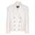 Balmain Balmain Double-Breasted Coat WHITE