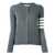 Thom Browne Thom Browne 'Classic Cashmere 4-Bar' Cardigan GRAY