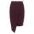 Elisabetta Franchi Elisabetta Franchi Asymmetric Crepe Skirt With Jewel Detail Red