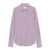 XACUS Xacus Perla Striped Shirt In Purple And White Cotton ROSSO E BIANCO