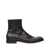 MM6 Maison Margiela MM6 Maison Margiela Black Leather Square-Toe Ankle Boots Black