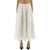 ROTATE Birger Christensen Floral Midi Skirt WHITE