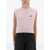 ROTATE Birger Christensen Short Vest Shirt With Logo POWDER