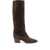 Casadei Casadei "Beat" Renna Cocoa Boots Shoes BROWN