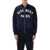 Givenchy Givenchy Navy Blue Cotton Satin Zipped Blouson NAVY