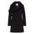 COURRÈGES Courrèges Courrèges Wool Coat With Asymmetrical Collar Black
