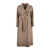 Max Mara Max Mara Dove Gray Wool Drap Midi Coat Beige