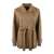 Max Mara Max Mara Short Camel Trench Coat In Double Wool Beige