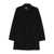Rrd RRD Long Black Coat With Buttons Black