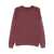 Rrd RRD Burgundy Crew Neck Cotton Sweater Red