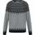 Alexander McQueen Jacquard pattern with skulls Sweater GREYMEL/BLACK