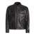 Dolce & Gabbana Aged-Effect Leather Jacket Black