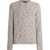 Dolce & Gabbana Shaved wool crew neck Sweater MELANGE BIANCHI-BEIG