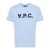 A.P.C. A.P.C. T-SHIRT COHBM.M26384 LMF GRIS CHINE ROUGE Tae White Dark Navy