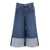 7 For All Mankind CULOTTE Radar With Wide Cuff Blue