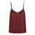 TWINSET Bordeaux Top With Thin Strap And Logo Plaque On The Back In Fabric Woman Red