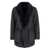 URBANCODE Black Single-Breasted Jacket With Classic Lapels In Faux Fur Woman Black