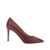 POLLINI Bordeaux Pumps With Stiletto High Heel In Suede Woman Red