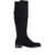 Stuart Weitzman Black Knee-High Boots With Low Block Heel In Leather Woman Black