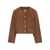 ANINE BING Anine Bing Cropped Leather Jacket Cognac BROWN