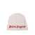 Palm Angels LOGO KNIT BEANIE ROSE PINK - BRICK RED Pink