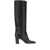 Paris Texas 'Lavinia' Black Boots With High Block Heel And Rear Zip Closure In Leather Woman Black