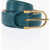 Elisabetta Franchi Faux Leather Solid Color Belt Blue