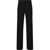 Dolce & Gabbana Straight Leg Virgin Wool Pants With Belt Loops Black