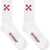 Off-White Medium Socks With "Arrow" Pattern WHITE