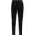 Dolce & Gabbana Solid Color Velvet Pants With Silk Trims Black