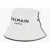 Balmain Solid Color B-Army Bucket Hat With Printed Logo White