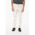 Gucci Solid Color Jeans With Golden Buttons And Frayed Hem 19Cm White