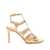 Tom Ford Gold Colored Sandals With Adjustable Straps And Medium Heel In Leather  Woman GREY