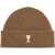 AMI Paris Ami De Coeur Beanie BROWN