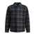 Vince Vince Check Overshirt Jacket GREY